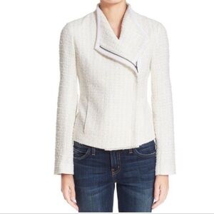 Truth And Pride Tweed Zip Up Biker Jacket